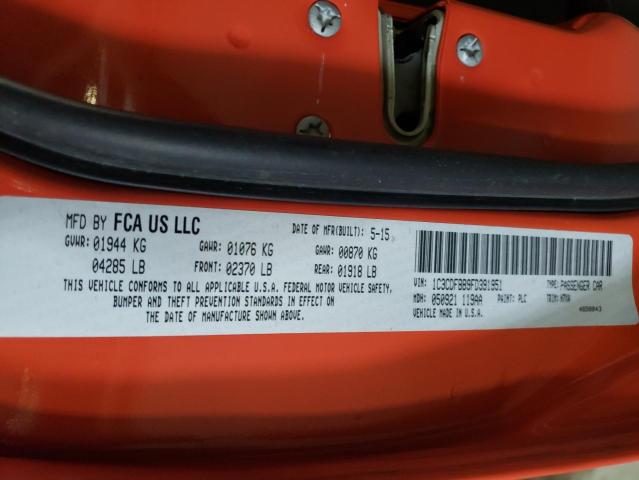 Photo 10 from auction – 2015 DODGE DART SXT with VIN 1C3CDFBB9FD391951
