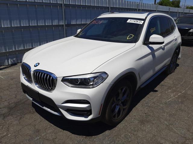 Photo 2 from auction – 2020 BMW X3 XDRIVE3 with VIN 5UXTY5C0XLLT34679