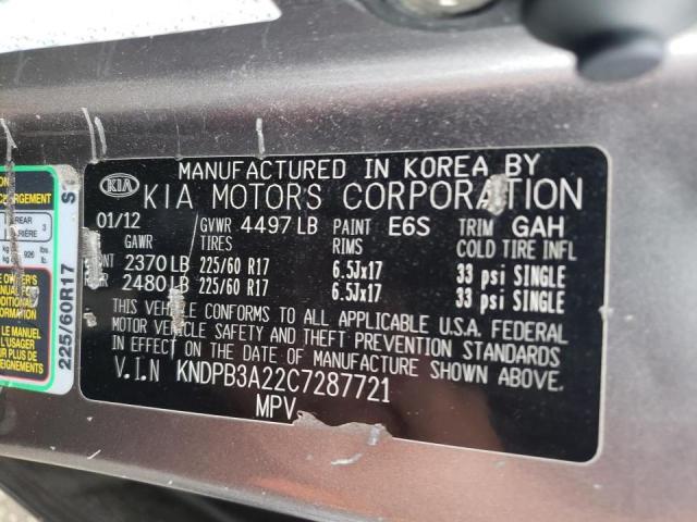 Photo 10 from auction – 2012 KIA SPORTAGE B with VIN KNDPB3A22C7287721