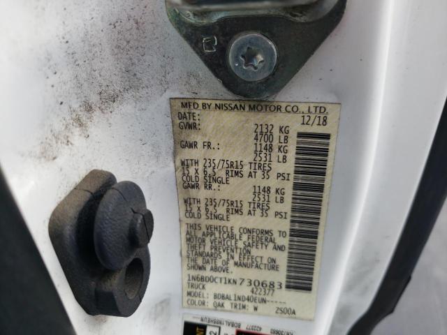 Photo 10 from auction – 2019 NISSAN FRONTIER S with VIN 1N6BD0CT1KN730683