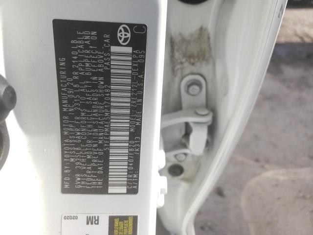 Photo 10 from auction – 2021 TOYOTA COROLLA LE with VIN 5YFEPMAE5MP170482
