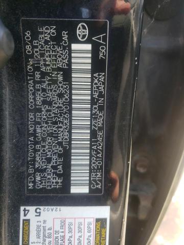 Photo 10 from auction – 2007 TOYOTA COROLLA CE with VIN JTDBR32E670106231