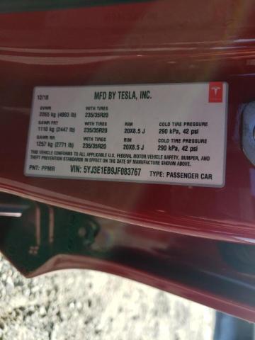 Photo 10 from auction – 2018 TESLA MODEL 3 with VIN 5YJ3E1EB9JF083767