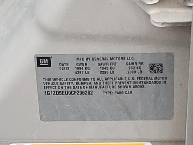 Photo 10 from auction – 2012 CHEVROLET MALIBU 2LT with VIN 1G1ZD5EU0CF296202
