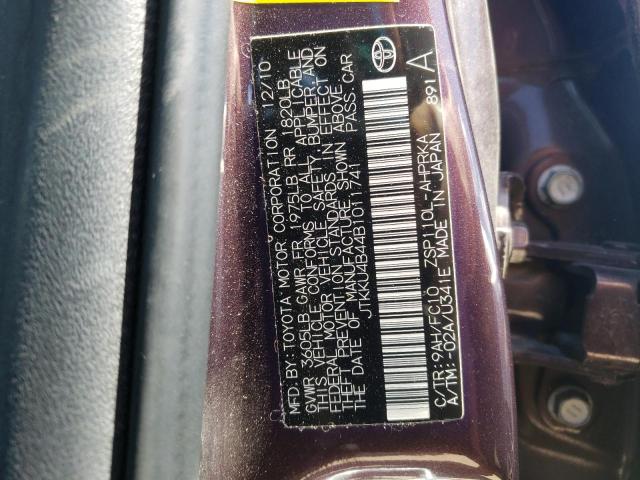Photo 10 from auction – 2011 TOYOTA SCION XD with VIN JTKKU4B44B1011741