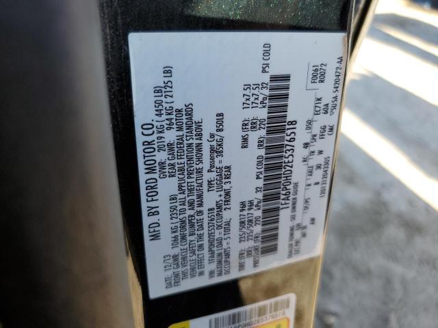 Photo 10 from auction – 2014 FORD FUSION SE with VIN 1FA6P0HD2E5376518