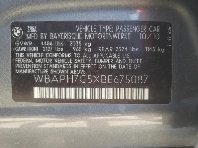 Photo 10 from auction – 2011 BMW 328 I with VIN WBAPH7C5XBE675087