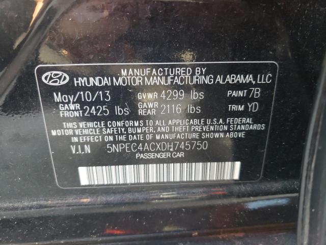 Photo 10 from auction – 2013 HYUNDAI SONATA SE with VIN 5NPEC4ACXDH745750