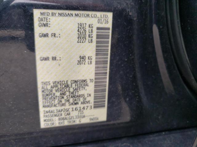 Photo 10 from auction – 2016 NISSAN ALTIMA 2.5 with VIN 1N4AL3AP2GC161473