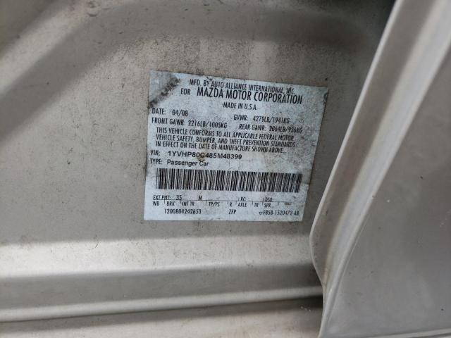 Photo 10 from auction – 2008 MAZDA 6 I with VIN 1YVHP80C485M48399