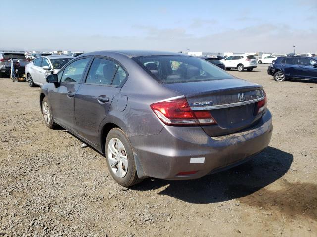 Photo 3 from auction – 2014 HONDA CIVIC LX with VIN 19XFB2F58EE271549