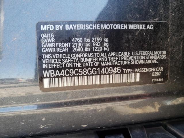 Photo 10 from auction – 2016 BMW 428 XI GRA with VIN WBA4C9C58GG140946