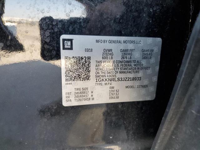 Photo 10 from auction – 2018 GMC ACADIA SLE with VIN 1GKKNRLS3JZ218933