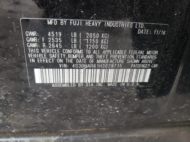 Photo 10 from auction – 2017 SUBARU LEGACY SPO with VIN 4S3BNAR61H3039715