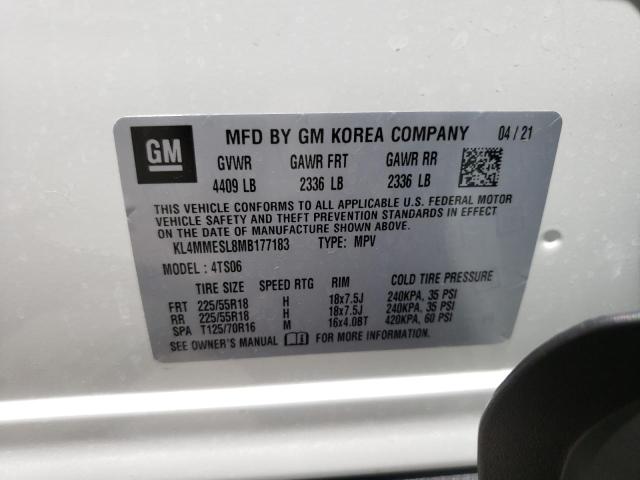 Photo 10 from auction – 2021 BUICK ENCORE GX with VIN KL4MMESL8MB177183