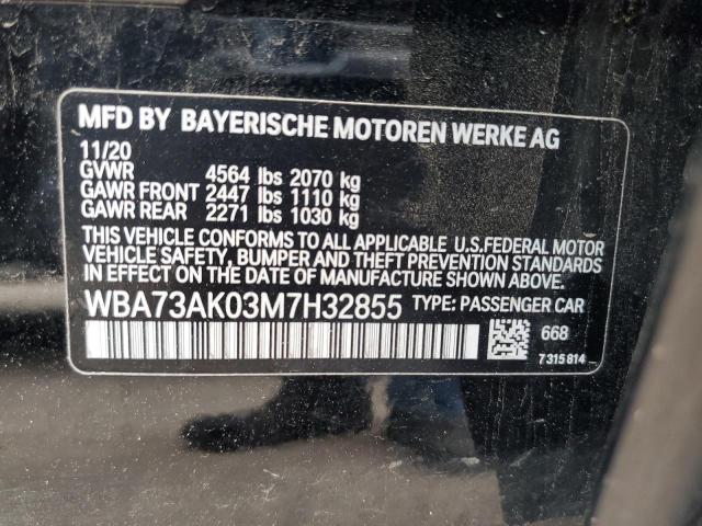 Photo 10 from auction – 2021 BMW 228XI with VIN WBA73AK03M7H32855