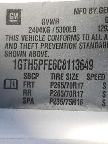 Photo 9 from auction – 2012 GMC CANYON SLE with VIN 1GTH5PFE6C8113649