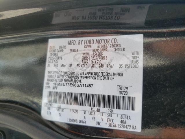 Photo 10 from auction – 2006 FORD EXPLORER X with VIN 1FMEU73E96UA11487