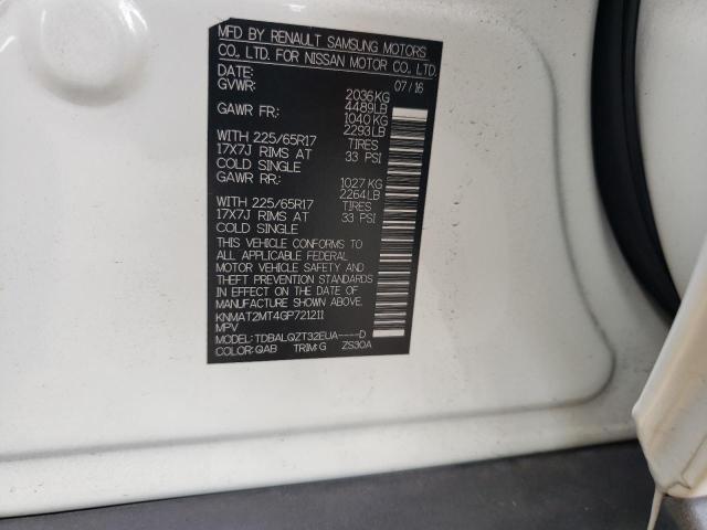 Foto 10 de la subasta – 2016 NISSAN ROGUE S con VIN KNMAT2MT4GP721211