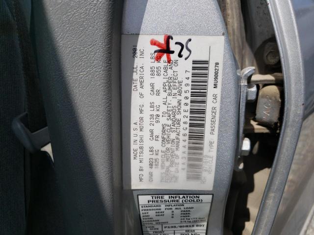 Photo 10 from auction – 2002 MITSUBISHI GALANT ES with VIN 4A3AA46G82E005947