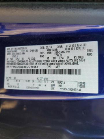 Photo 10 from auction – 2014 FORD ESCAPE SE with VIN 1FMCU0G94EUC16953