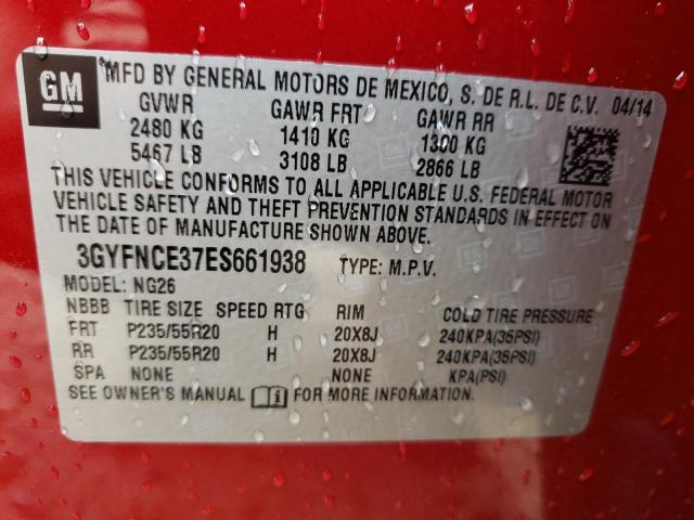 Photo 10 from auction – 2014 CADILLAC SRX PERFOR with VIN 3GYFNCE37ES661938