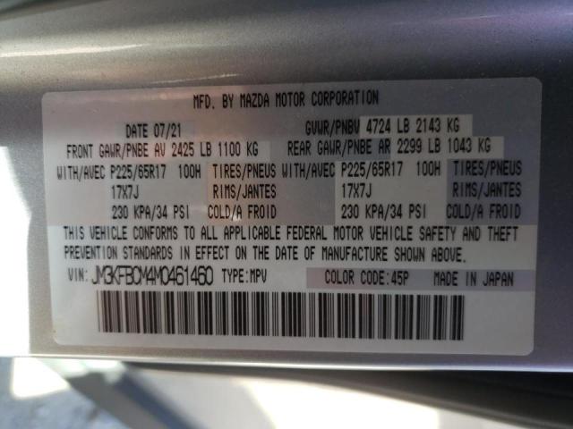 Photo 10 from auction – 2021 MAZDA CX-5 TOURI with VIN JM3KFBCM4M0461460