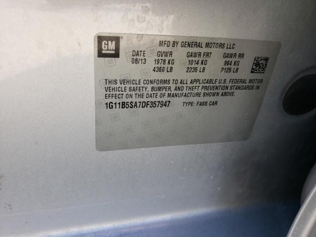 Photo 10 from auction – 2013 CHEVROLET MALIBU LS with VIN 1G11B5SA7DF357947