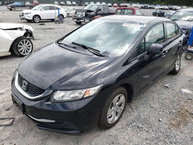 Photo 2 from auction – 2013 HONDA CIVIC LX with VIN 19XFB2F56DE086706