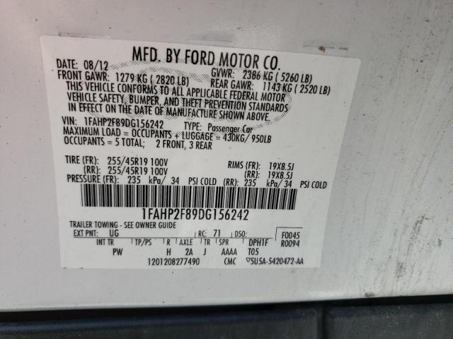 Photo 10 from auction – 2013 FORD TAURUS LIM with VIN 1FAHP2F89DG156242