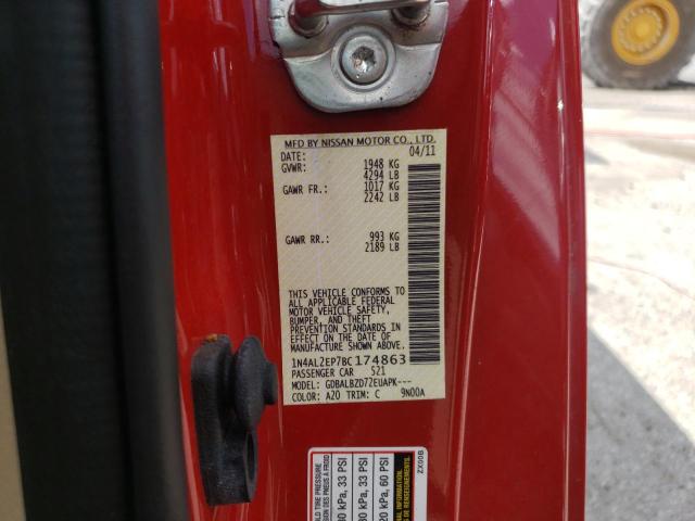 Photo 10 from auction – 2011 NISSAN ALTIMA S with VIN 1N4AL2EP7BC174863