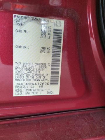 Photo 10 from auction – 2013 NISSAN ALTIMA 2.5 with VIN 1N4AL3AP0DN437620