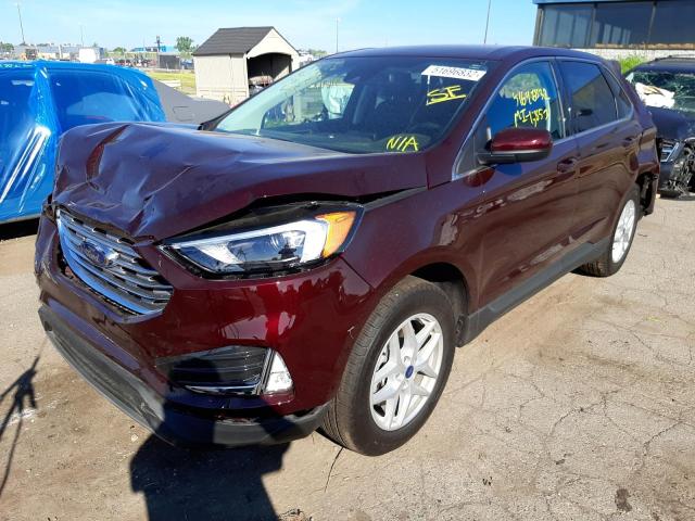 Photo 2 from auction – 2022 FORD EDGE SEL with VIN 2FMPK4J97NBA48139