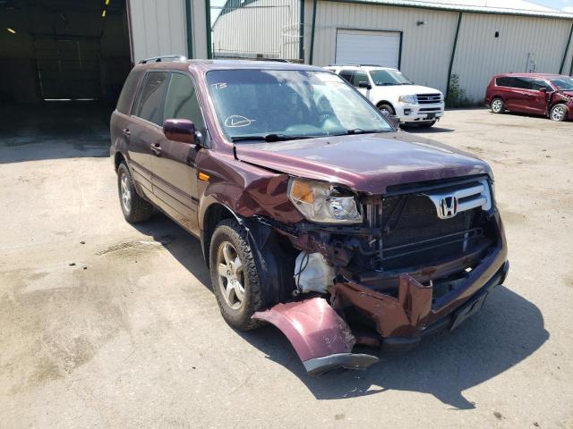 HONDA PILOT EXL 2007 with VIN 2HKYF18657H524743 - Photo from auction