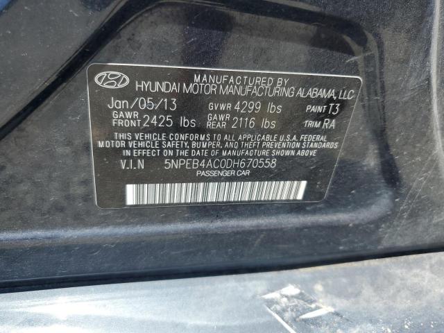 Photo 10 from auction – 2013 HYUNDAI SONATA GLS with VIN 5NPEB4AC0DH670558
