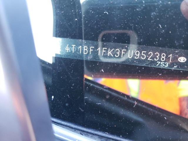 Photo 10 from auction – 2015 TOYOTA CAMRY LE with VIN 4T1BF1FK3FU952381