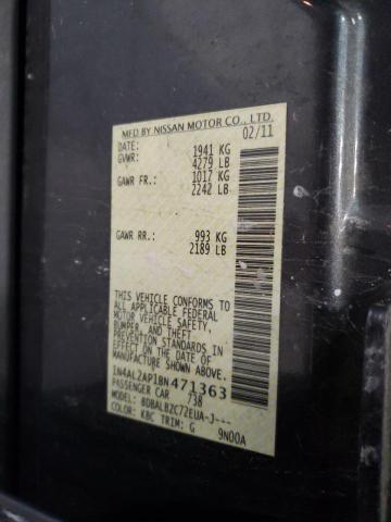 Photo 10 from auction – 2011 NISSAN ALTIMA BAS with VIN 1N4AL2AP1BN471363
