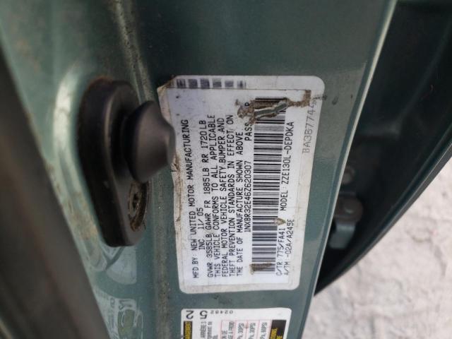 Photo 10 from auction – 2006 TOYOTA COROLLA CE with VIN 1NXBR32E46Z620307