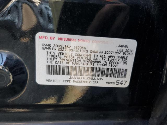Photo 10 from auction – 2012 MITSUBISHI LANCER ES/ with VIN JA32U2FU1CU021695