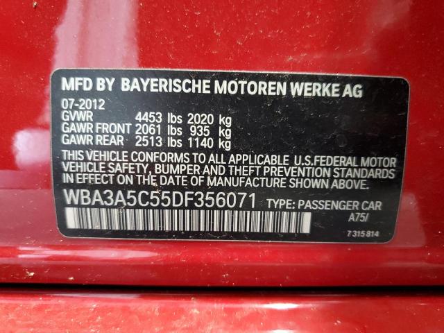 Photo 10 from auction – 2013 BMW 328 I with VIN WBA3A5C55DF356071