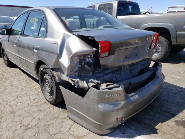 Photo 9 from auction – 2005 HONDA CIVIC LX with VIN JHMES16545S007570