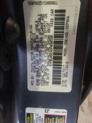 Photo 10 from auction – 2013 TOYOTA CAROLLA with VIN 5YFBU4EE4DP090595