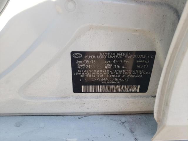 Photo 10 from auction – 2013 HYUNDAI SONATA GLS with VIN 5NPEB4AC6DH670872