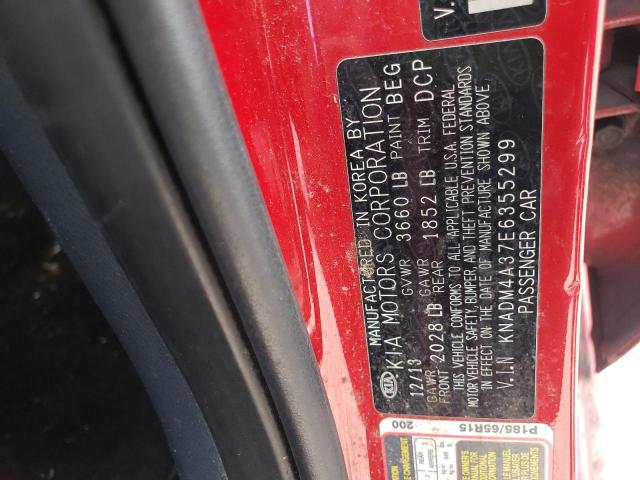 Photo 10 from auction – 2014 KIA RIO LX with VIN KNADM4A37E6355299