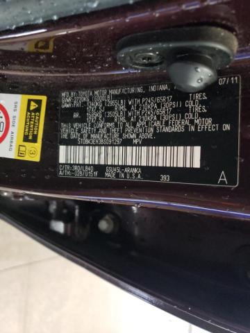 Photo 10 from auction – 2011 TOYOTA HIGHLANDER with VIN 5TDBK3EH3BS091297