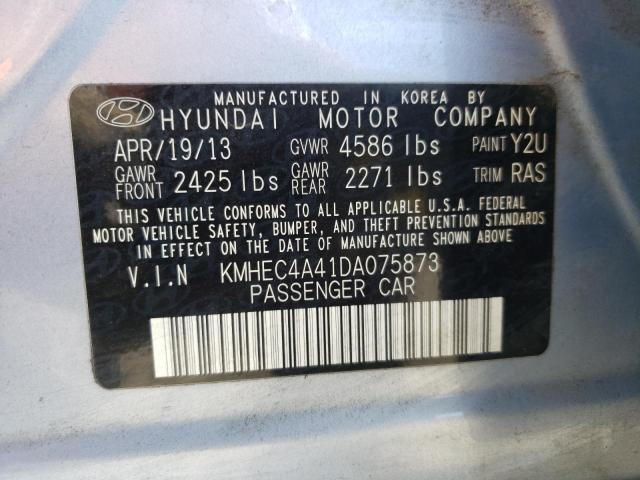 Photo 10 from auction – 2013 HYUNDAI SONATA HYB with VIN KMHEC4A41DA075873