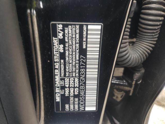 Photo 10 from auction – 2016 MERCEDES-BENZ CLA 250 with VIN WDDSJ4EB7GN381727