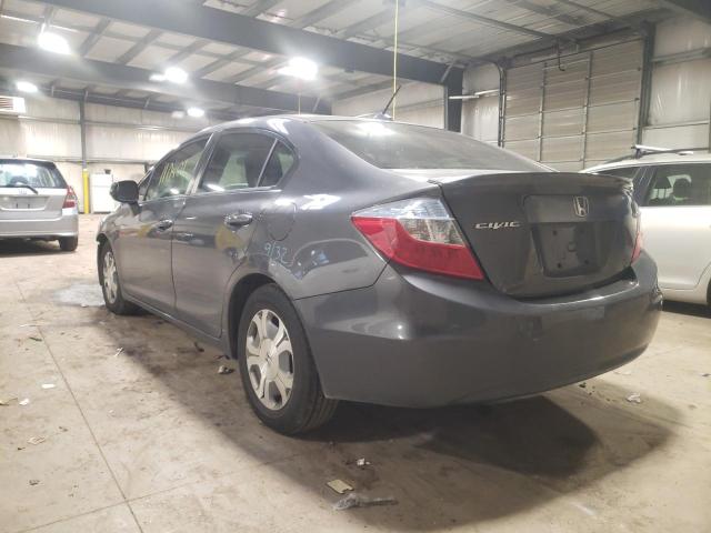 Photo 3 from auction – 2012 HONDA CIVIC HYBR with VIN JHMFB4F21CS002349