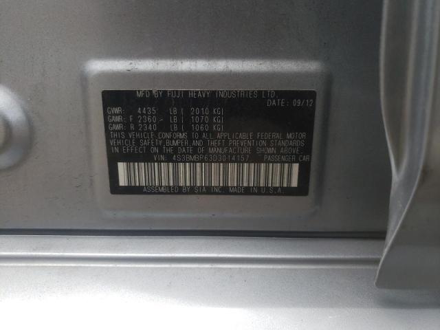 Photo 10 from auction – 2013 SUBARU LEGACY 2.5 with VIN 4S3BMBP63D3014157