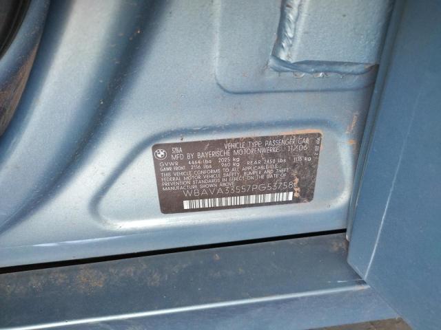 Photo 10 from auction – 2007 BMW 328 I with VIN WBAVA33557PG53758